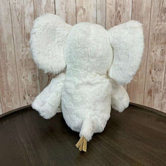 Lambs & Ivy Plush Elephant Jamboree Marshmallow White Gold Stuffed Animal Toy - Picture 7 of 14